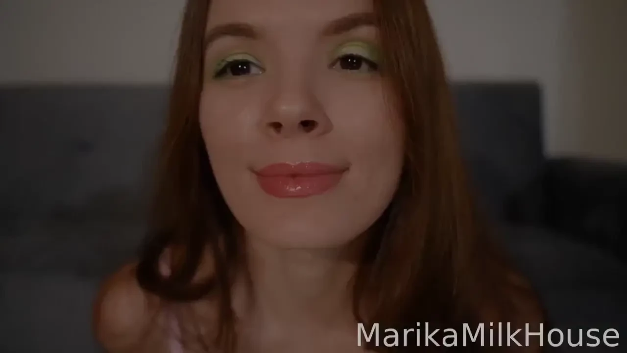 Light breast massage with lotion 