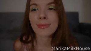 Light breast massage with lotion