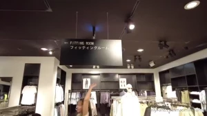 Dangerous vid i got sperm on the clothes i tried on while shopping so