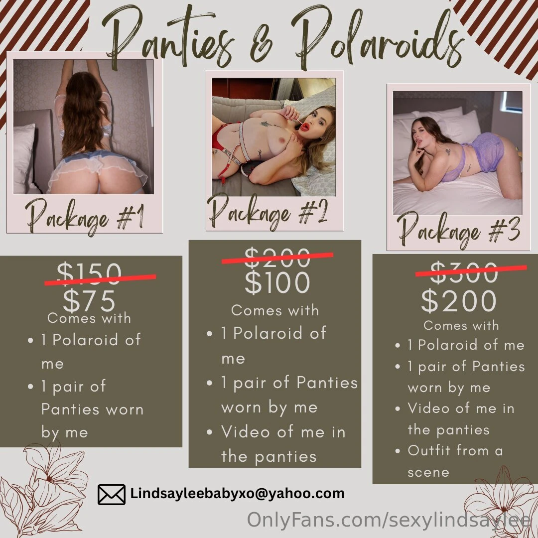 Panties and polaroids get it when its hot huge sale 