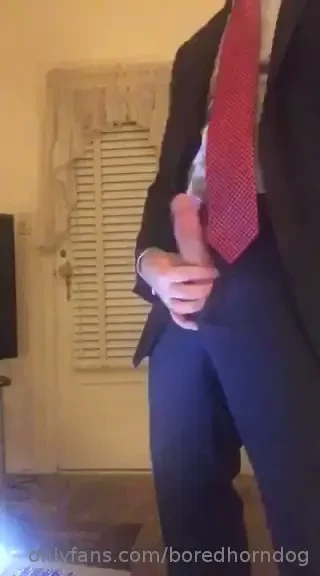 Here is a throwback from 2018 in a suit 