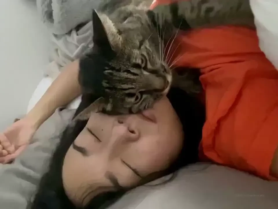 Nyonnn i dont want to wake up mummy still sleeping scarf alarmclock part 1 