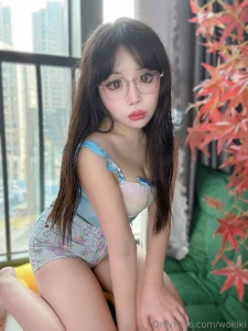 Hihi just a lil nerdy girly today glasses on looking all sweet and