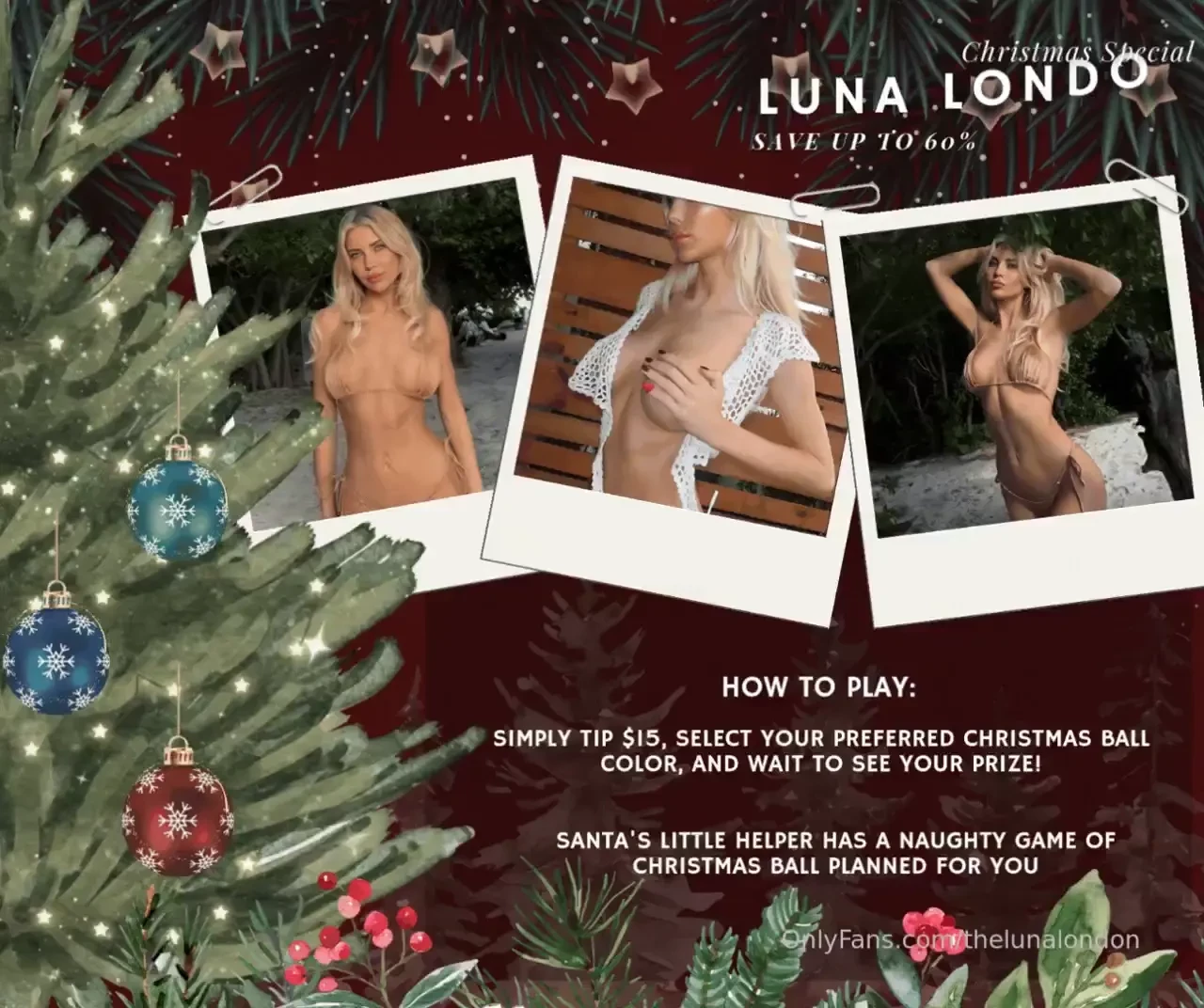 Christmas ball game join the sizzling christmas party for a chance to 