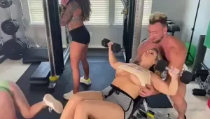 Fucking our gym trainer adamxlee with andie4 and aalannajade