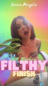 Warm water wet skin and my cock in my hand watch me stroke slowly