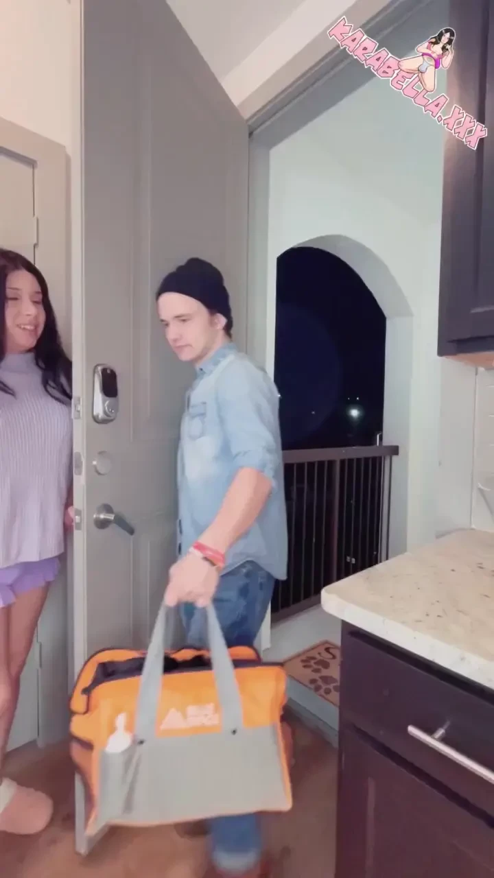 I got caught playing with my cock by the maintenance guy as he was 