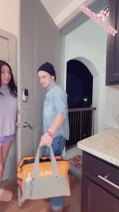 I got caught playing with my cock by the maintenance guy as he was
