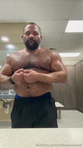 Post workout flexing and showing off