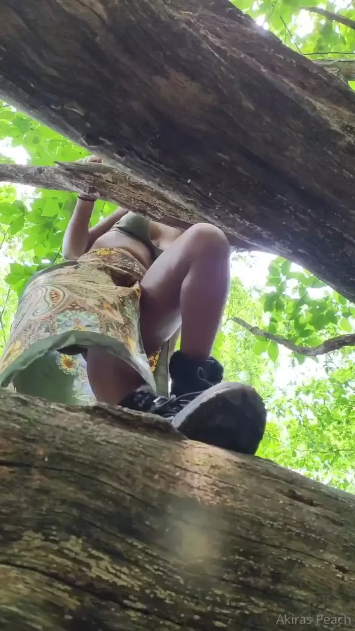 Sex on a tree i would love to do this again i was a but nervous here 