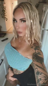 With seashells in her hair