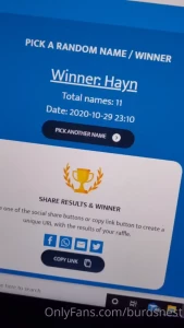 Congrats to the giveaway winners of the october giveaway and thank you