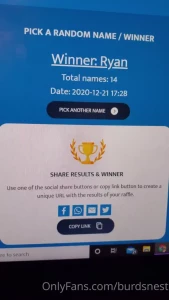 Congrats december giveaway winners thank you to everyone who entered