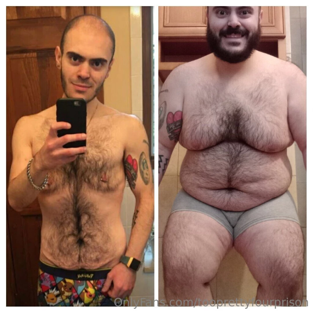 Before----- gt after i just look more rotund and doughy in the after 