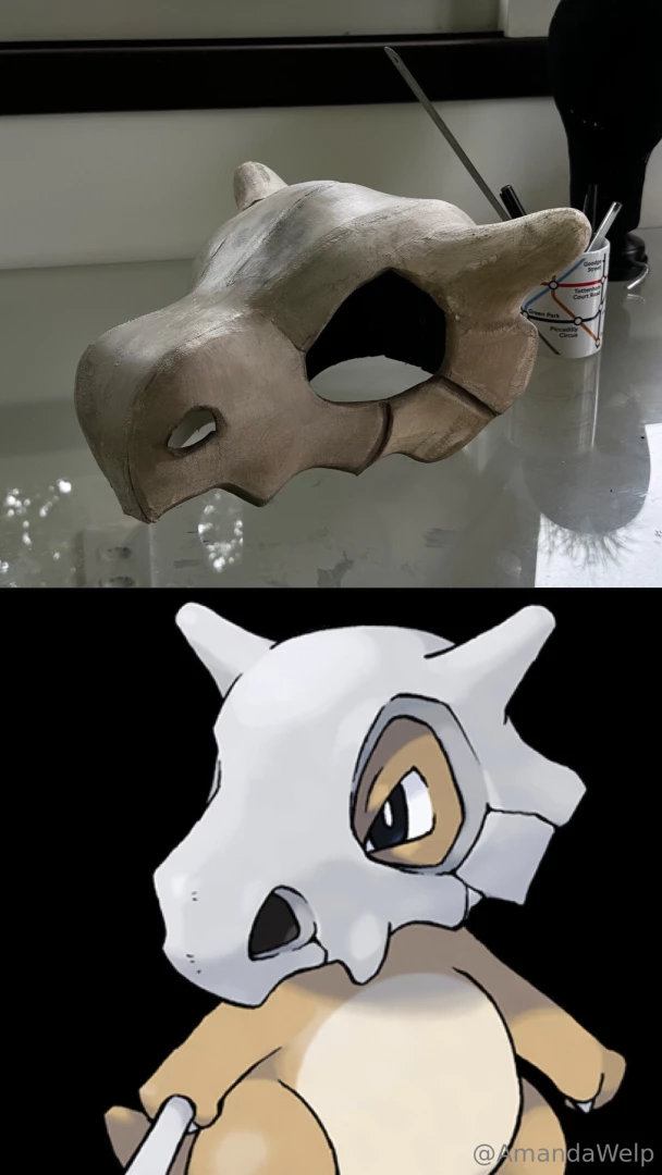 For those who like pokemon i just finished my cubone helmet i am super 