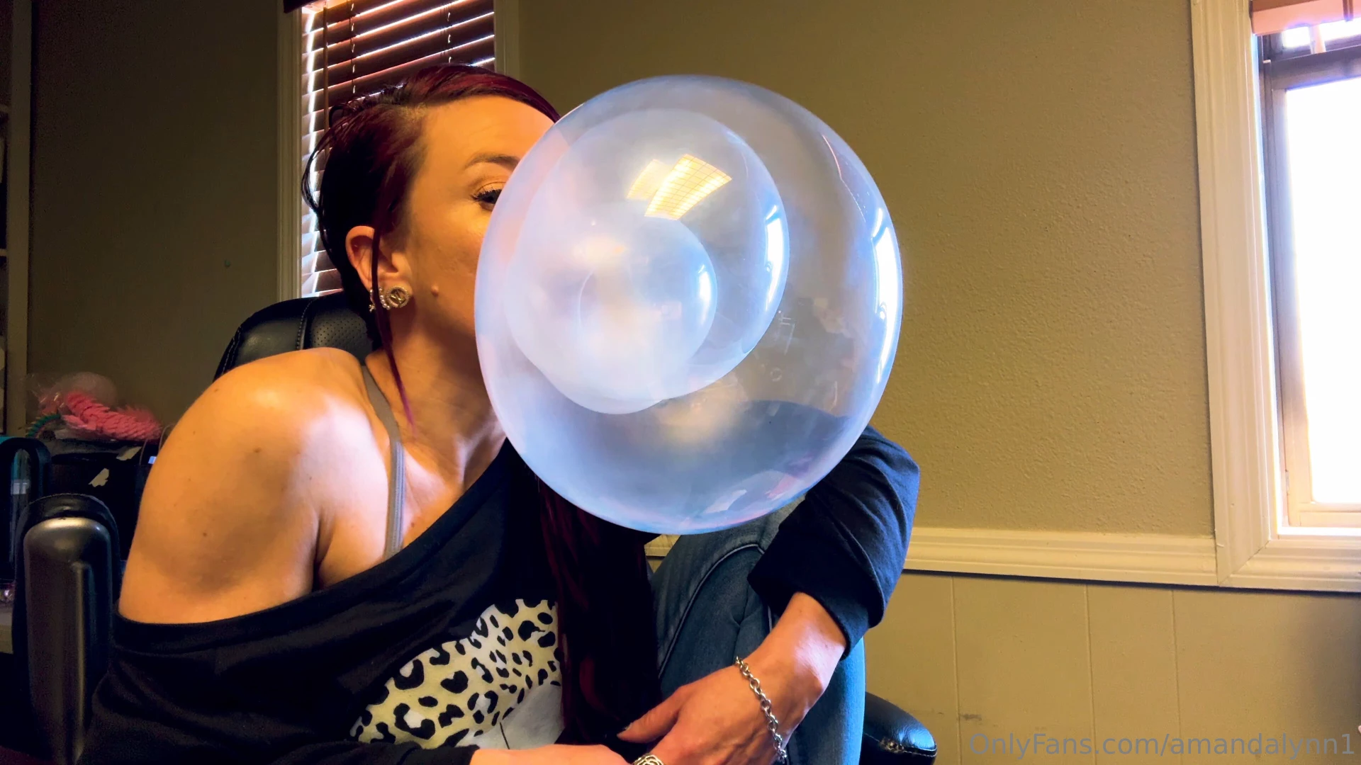 Such a bad girl blowing bubbles part 1 