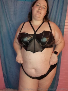 More pleather shiny lingerie part 1