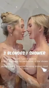 Omg we were sooo wet me and my 2 hot friends were not feeling shy as part 1