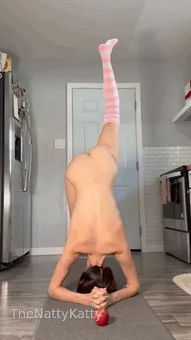 Monday morning yoga pose 