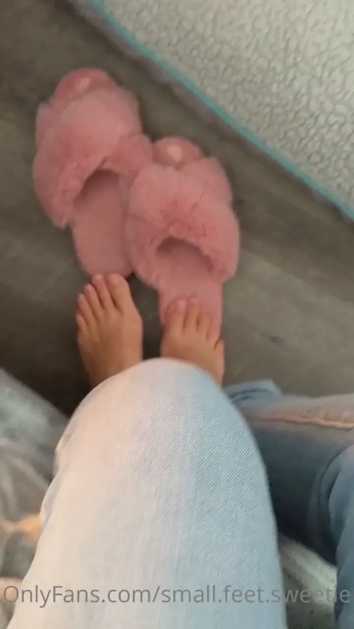 Stepping into my soft slippers 
