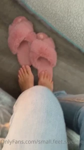 Stepping into my soft slippers