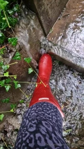 Nothing but rain in england of late time to wash my rubber boots off