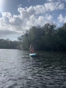 Feelin free while going topless in the water