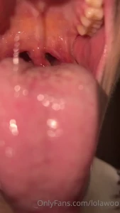 Close up tongue