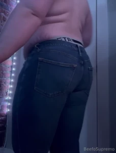 Trying on old clothes again squeezed myself into some tight-ass pants