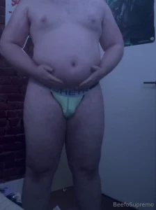 Trying on some old shorts and shirts