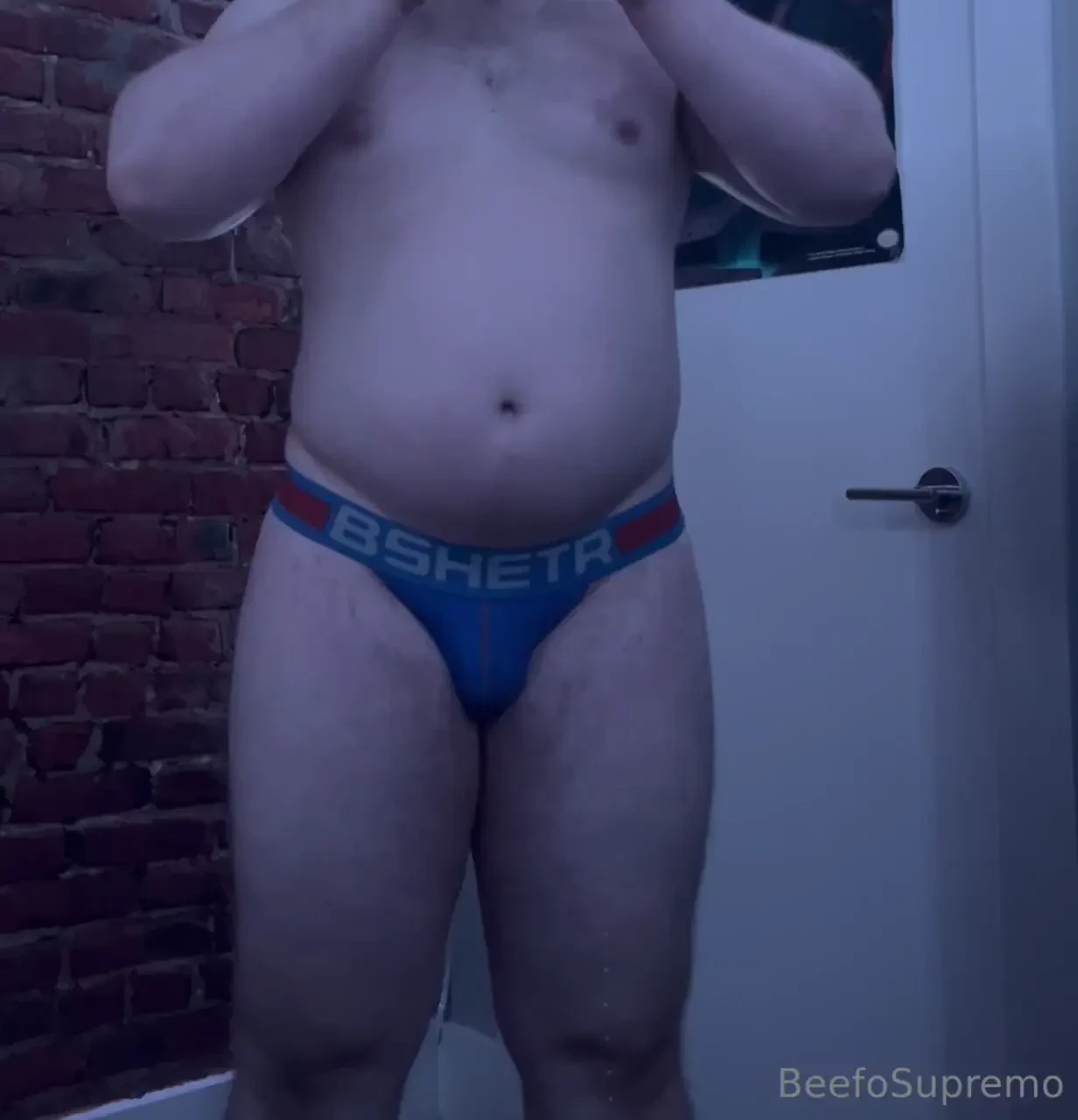 Chugging an entire carton of melted ice cream gotta get this belly 