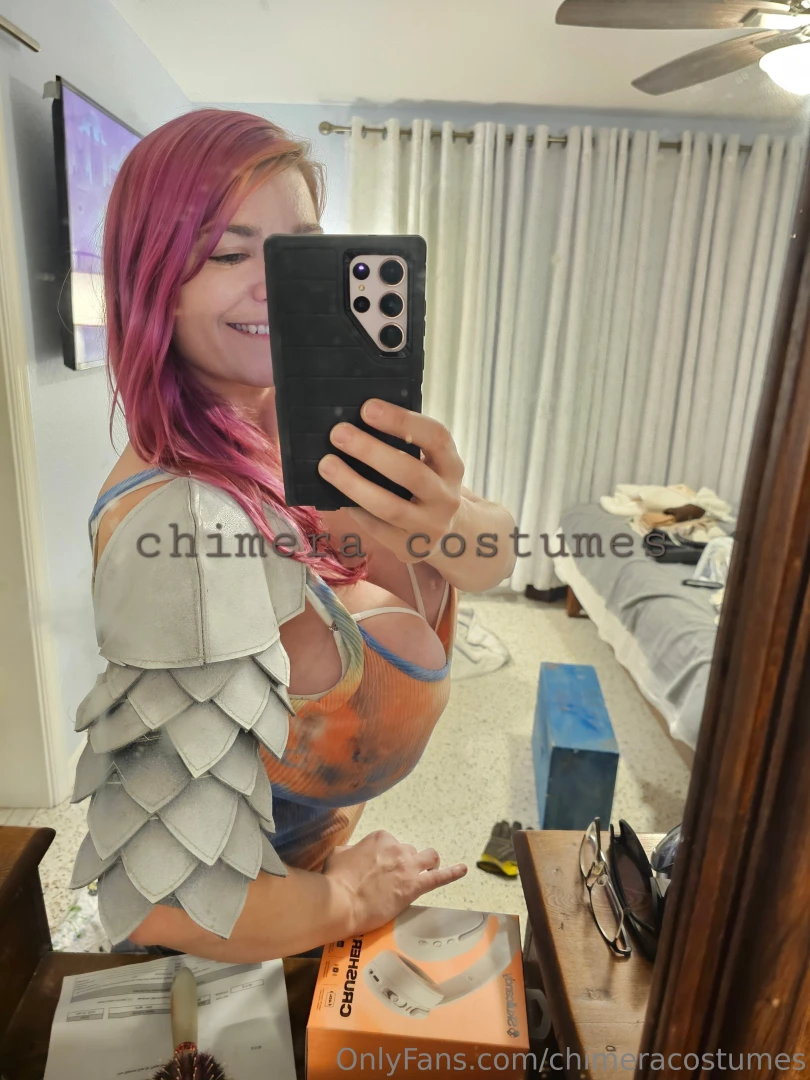 Heres a fun behind the scenes from when i was making my white dragon 