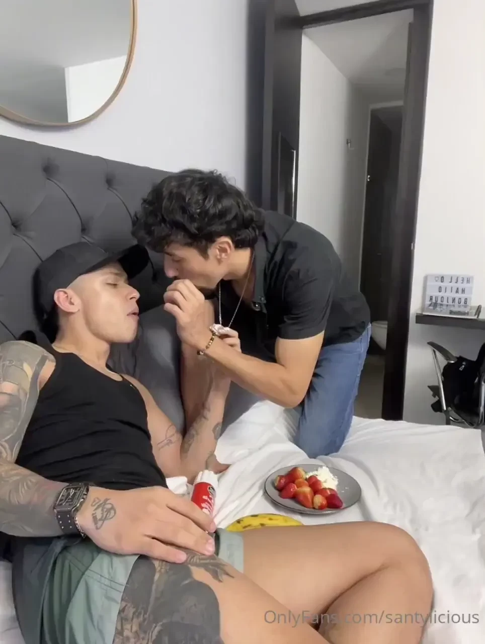 I was eating strawberries and then sucking a cock what happened 