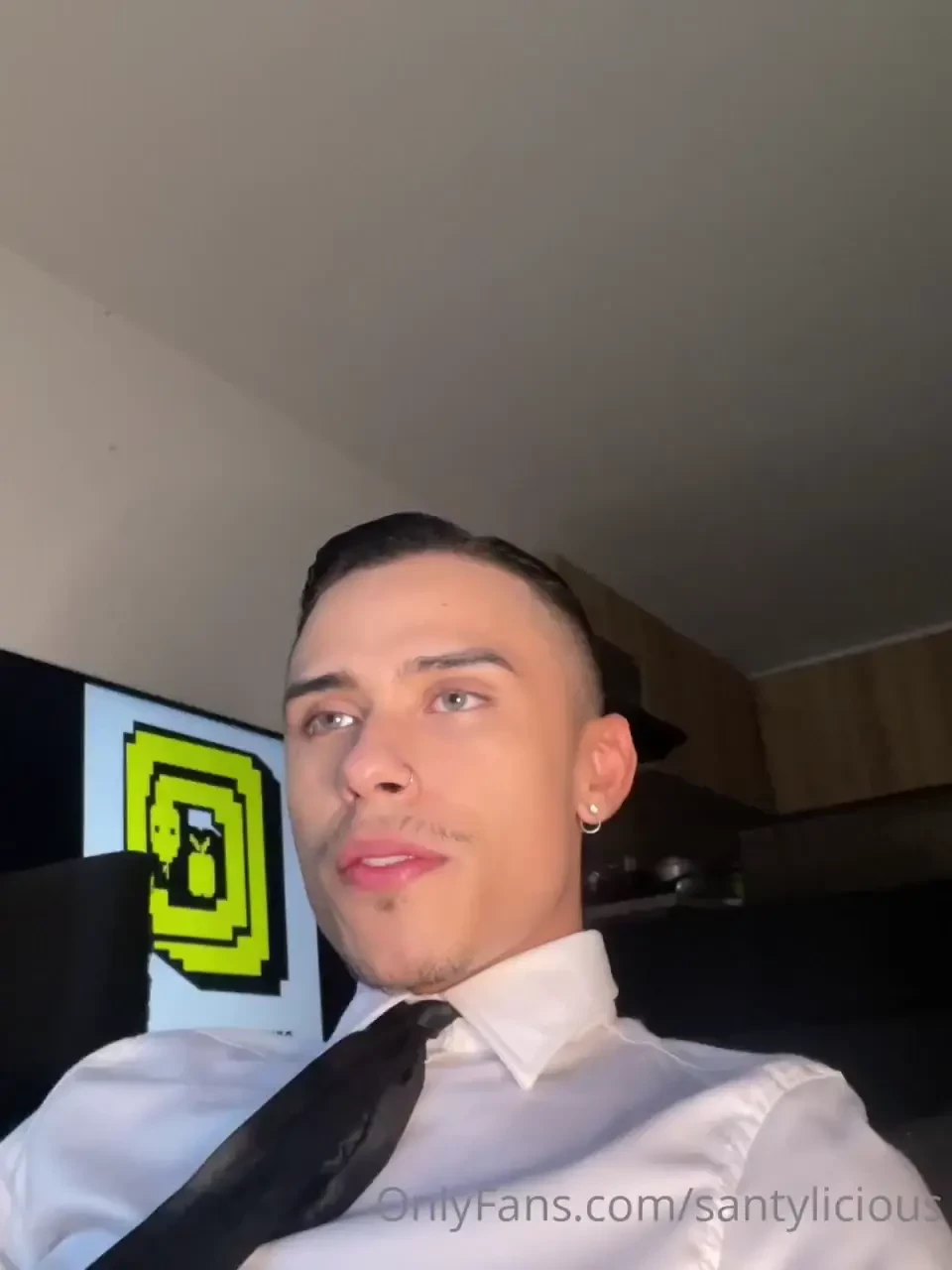 I was so horny before going to the party i had to drain myself first 