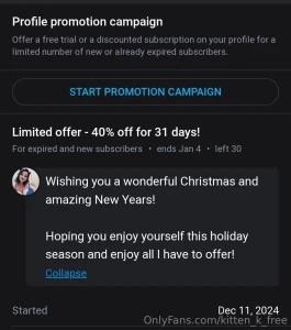 Merry christmas from me to you my exclusive account is having a huge