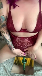 I ve got a fun new way to film dildo ride videos and i think it s so