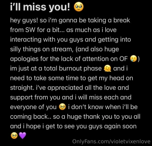 Little pieces to remember me by while i take a break i m so sorry for part 2