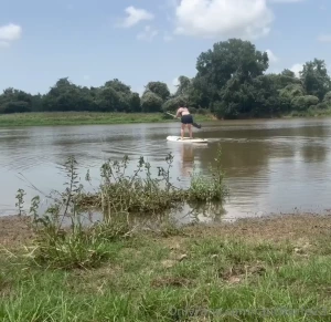 Watch me paddle board for the first time ever how did i do tip for