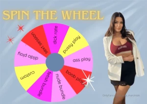 Cum play naughty with me baby spin the wheel tip 7 for 1 spin tip 12