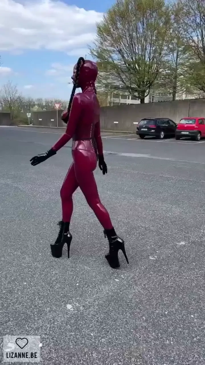 Plum and pigtails and a tight corset of course 