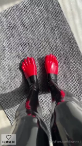 Toes latex well you know - like