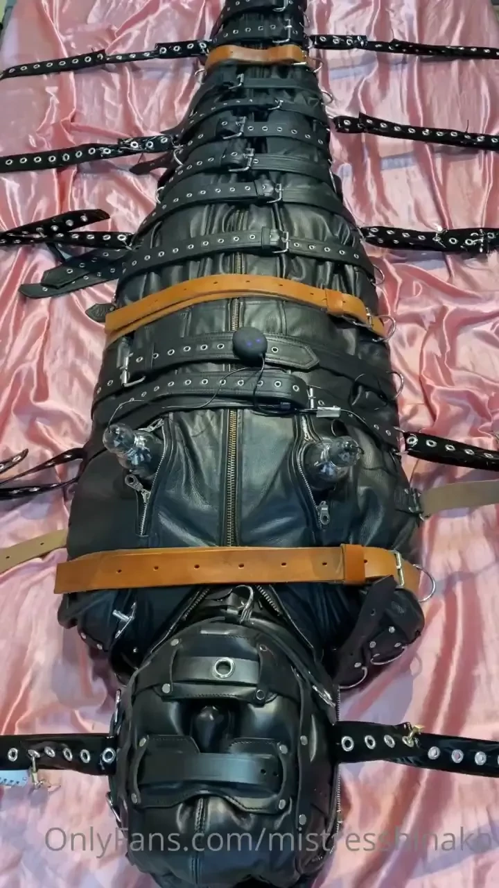 Leather bondage short clip 