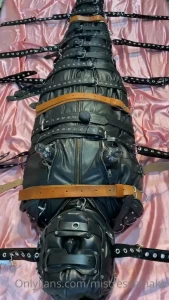 Leather bondage short clip