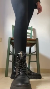 A good slave should welcome me home by cleaning my boots and then