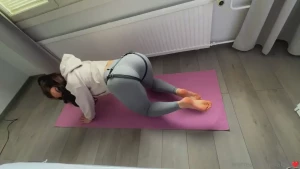 Warming up before pegging just to make sure i wont tear my big muscles