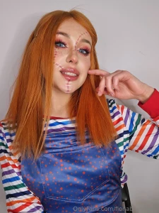 Tities out in my chucky cosplay d part 2