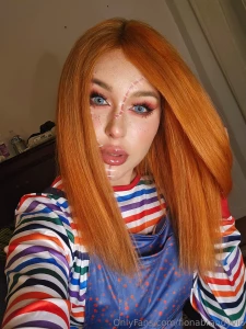 Tities out in my chucky cosplay d part 5