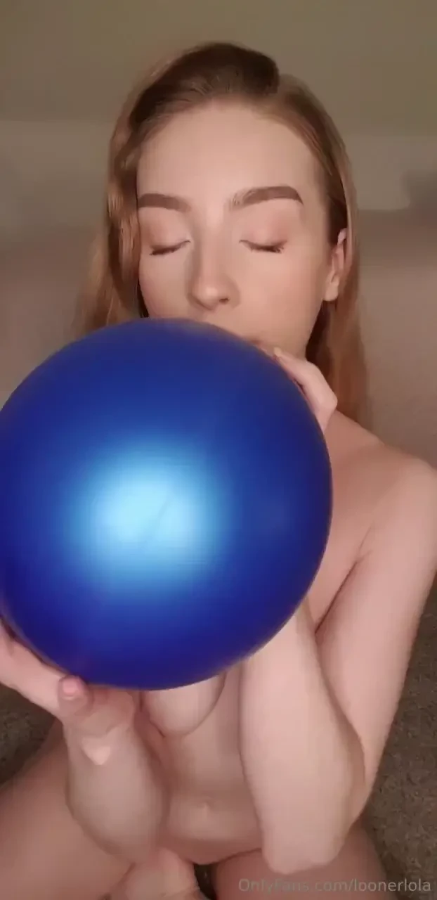 Blowing up a balloon it feels good to get back at it again 