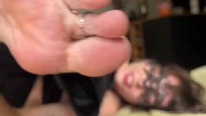 Intimate and playful self worship i am lying on my couch and playfully