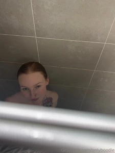 Oh no someone spotted me having a shower head over to onlyboodlee see part 2